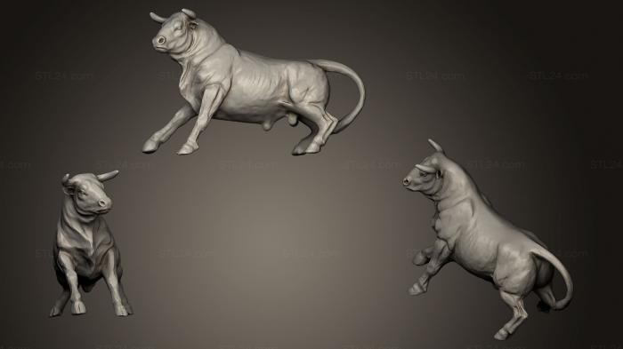 Animal figurines (Bull, STKJ_0495) 3D models for cnc